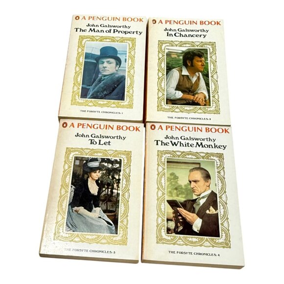 Vintage Forsyte Chronicles Penguin 9 Book Box Set TV Series BBC Tie-In 1960s - Picture 5 of 15